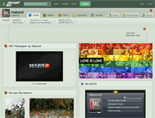 Tablet Screenshot of matorel.deviantart.com