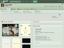 Tablet Screenshot of canary789.deviantart.com