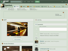 Tablet Screenshot of essentium.deviantart.com