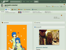 Tablet Screenshot of geometric-sherbet.deviantart.com