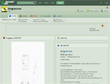 Tablet Screenshot of kingnecross.deviantart.com