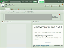 Tablet Screenshot of mrfrankenstien.deviantart.com