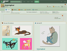 Tablet Screenshot of festeringferal.deviantart.com