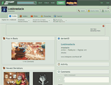 Tablet Screenshot of lostanastacia.deviantart.com