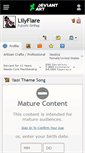 Mobile Screenshot of lilyflare.deviantart.com