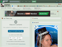 Tablet Screenshot of lilyflare.deviantart.com