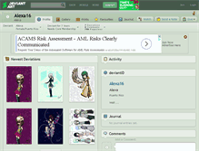 Tablet Screenshot of alexa16.deviantart.com