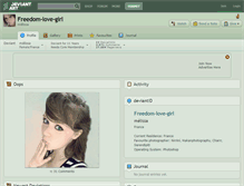 Tablet Screenshot of freedom-love-girl.deviantart.com