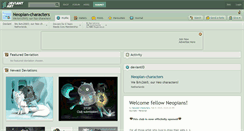 Desktop Screenshot of neopian-characters.deviantart.com