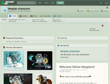 Tablet Screenshot of neopian-characters.deviantart.com