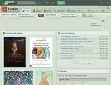 Tablet Screenshot of kiarajoy.deviantart.com