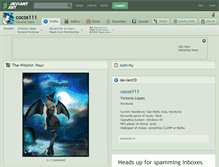 Tablet Screenshot of cocos111.deviantart.com