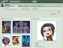 Tablet Screenshot of jinghu.deviantart.com