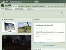 Tablet Screenshot of ben1872.deviantart.com