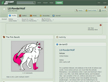 Tablet Screenshot of ltl-powderwolf.deviantart.com