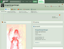 Tablet Screenshot of morganmorganmorgan.deviantart.com