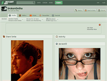 Tablet Screenshot of broken0miho.deviantart.com