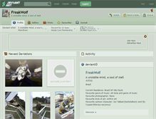 Tablet Screenshot of freakwolf.deviantart.com