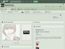 Tablet Screenshot of beatlechurch.deviantart.com