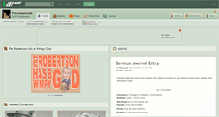 Desktop Screenshot of freesqueeze.deviantart.com