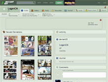 Tablet Screenshot of logancm.deviantart.com