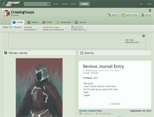 Tablet Screenshot of crossingyuuya.deviantart.com