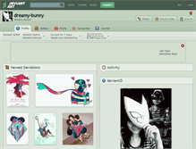 Tablet Screenshot of dreamy-bunny.deviantart.com