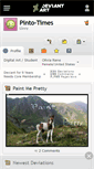 Mobile Screenshot of pinto-times.deviantart.com