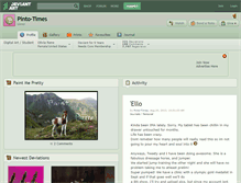Tablet Screenshot of pinto-times.deviantart.com