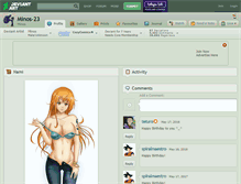Tablet Screenshot of minos-23.deviantart.com