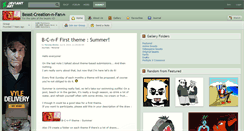 Desktop Screenshot of beast-creation-n-fan.deviantart.com