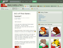 Tablet Screenshot of beast-creation-n-fan.deviantart.com