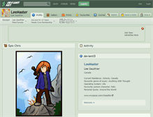 Tablet Screenshot of leemaster.deviantart.com