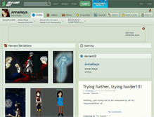 Tablet Screenshot of annamaya.deviantart.com