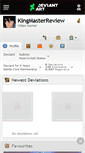 Mobile Screenshot of kingmasterreview.deviantart.com