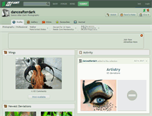 Tablet Screenshot of danceafterdark.deviantart.com