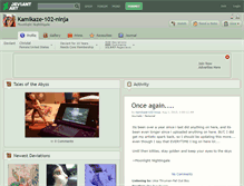Tablet Screenshot of kamikaze-102-ninja.deviantart.com