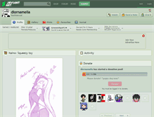 Tablet Screenshot of diornamelia.deviantart.com