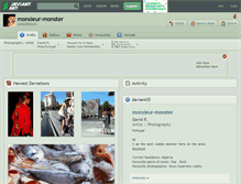 Tablet Screenshot of monsieur-monster.deviantart.com