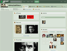 Tablet Screenshot of johnnycashfans.deviantart.com