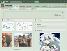 Tablet Screenshot of nala-kiara.deviantart.com