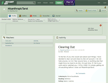 Tablet Screenshot of misanthropictarot.deviantart.com