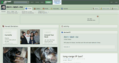 Desktop Screenshot of don-t---label---me.deviantart.com