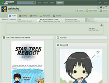 Tablet Screenshot of carkiechu.deviantart.com