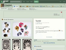 Tablet Screenshot of chloenart.deviantart.com