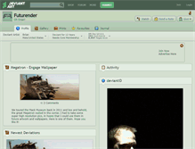 Tablet Screenshot of futurender.deviantart.com