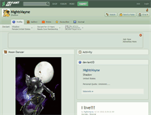 Tablet Screenshot of nightsvayne.deviantart.com