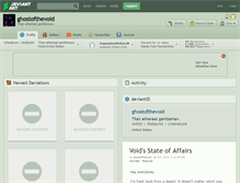 Tablet Screenshot of ghostofthevoid.deviantart.com