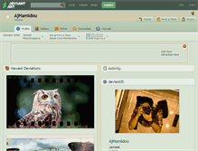Tablet Screenshot of ajhamidou.deviantart.com