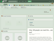 Tablet Screenshot of d-m-k.deviantart.com
